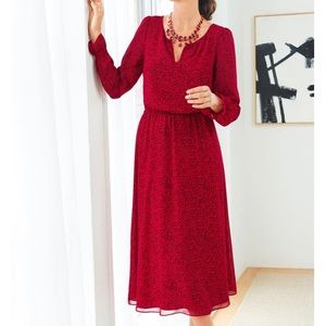 Talbots - Split Neck Dress - Size 8